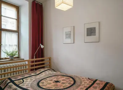 Ein Bett oder Betten in einem Zimmer der Unterkunft Wohnen im Zentrum