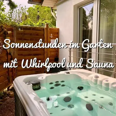 GartenApartment Strandgut mit Outdoor Whirlpool und Garten