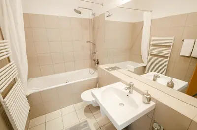Ein Badezimmer in der Unterkunft Boarding-Potsdam