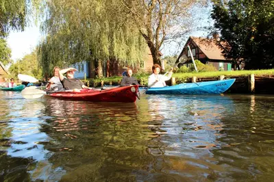 Blick auf einen Fluss in der Nähe der Ferienwohnung