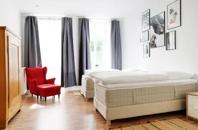 Ein Bett oder Betten in einem Zimmer der Unterkunft Be in Berlin Apartments in Prenzlauer Berg