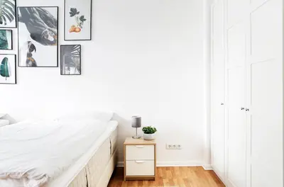 Ein Bett oder Betten in einem Zimmer der Unterkunft Be in Berlin Apartments in Prenzlauer Berg
