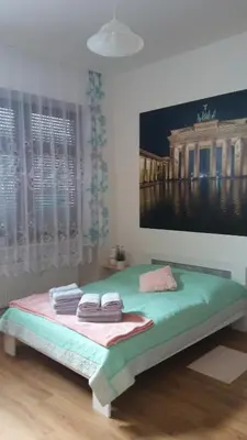 Ein Bett oder Betten in einem Zimmer der Unterkunft Ferienwohnung 3
