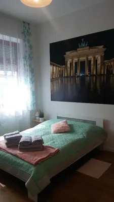 Ein Bett oder Betten in einem Zimmer der Unterkunft Ferienwohnung 3