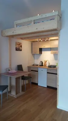 Küche/Küchenzeile in der Unterkunft Ferienwohnung 3