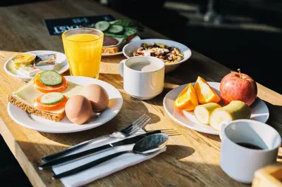 Essen in der Ferienwohnung oder in der Nähe