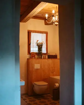 Ein Badezimmer in der Unterkunft Thomashof Klein-Mutz