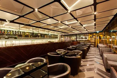Ein Sitzbereich in der Unterkunft Quentin Boutique Hotel