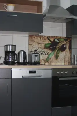 Küche/Küchenzeile in der Unterkunft Ferienzimmer Tielesch