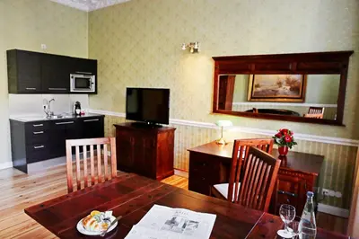 Küche/Küchenzeile in der Unterkunft Garden Living - Boutique Hotel