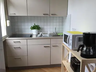 Küche/Küchenzeile in der Unterkunft Ela Apartments Berlin