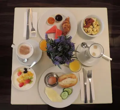Essen im Hotel oder in der Nähe