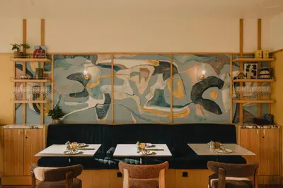 Ein Restaurant oder anderes Speiselokal in der Unterkunft Wilde Aparthotels Berlin, Checkpoint Charlie