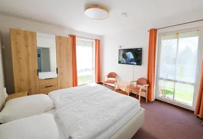 Ein Bett oder Betten in einem Zimmer der Unterkunft Schwalbenflug 1 Berlin