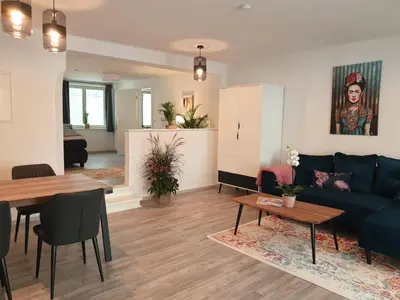 Ein Sitzbereich in der Unterkunft Studioapartment L46 - in exklusiver Innenstadtlage