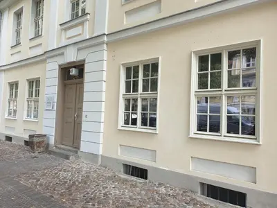 Das Gebäude in dem sich die Ferienwohnung befindet