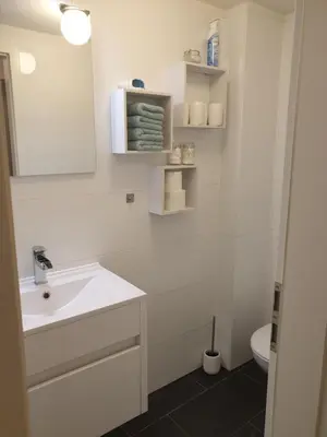 Ein Badezimmer in der Unterkunft Studioapartment L46 - in exklusiver Innenstadtlage