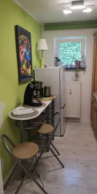 Küche/Küchenzeile in der Unterkunft Dorfstraße 21 Ferienwohnung 3