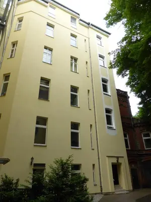 Das Gebäude in dem sich die Ferienwohnung befindet