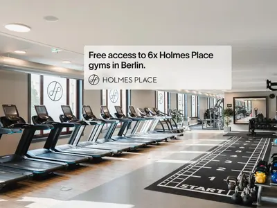 Das Fitnesscenter und/oder die Fitnesseinrichtungen in der Unterkunft Numa Berlin Belfort