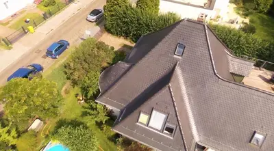 Blick auf Kunsthaus Kurgan aus der Vogelperspektive