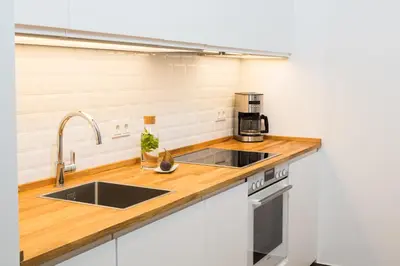 Küche/Küchenzeile in der Unterkunft BENSIMON apartments Charlottenburg