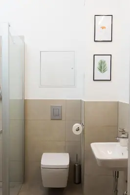 Ein Badezimmer in der Unterkunft BENSIMON apartments Charlottenburg