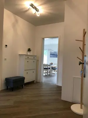Grundriss der Unterkunft TOP-Ferienwohnung bei Berlin, bis 3 Gäste, Terrasse und Garten