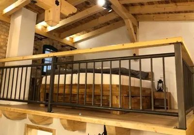 Ein Bett oder Betten in einem Zimmer der Unterkunft Stolpseeblick
