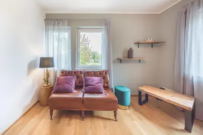 Ein Sitzbereich in der Unterkunft Design Apartments - 