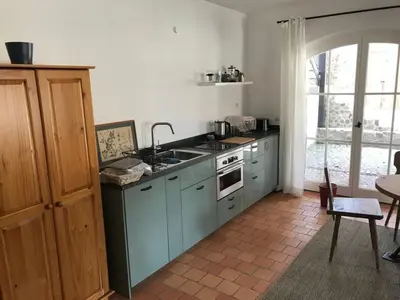 Küche/Küchenzeile in der Unterkunft Ferienhaus am Schloss Meseberg