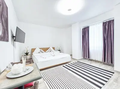 Ein Bett oder Betten in einem Zimmer der Unterkunft Pension Amanda