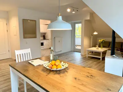 Küche/Küchenzeile in der Unterkunft Ferienwohnung Bad Saarow