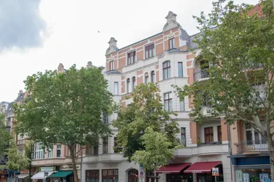Das Gebäude in dem sich die Ferienwohnung befindet