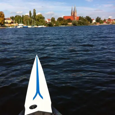 Blick auf einen Fluss in der Nähe der Ferienwohnung
