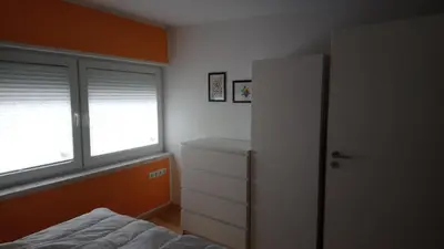 Ein Bett oder Betten in einem Zimmer der Unterkunft Ferienhaus Saremba
