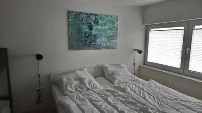 Ein Bett oder Betten in einem Zimmer der Unterkunft Ferienhaus Saremba