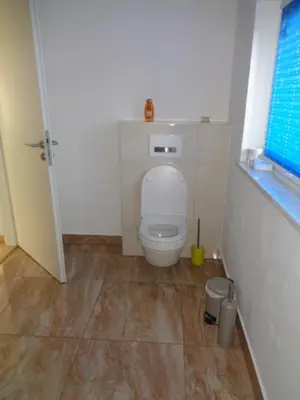 Ein Badezimmer in der Unterkunft Ferienhaus Saremba