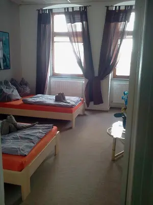 Ein Bett oder Betten in einem Zimmer der Unterkunft Apartment Jannowitzbrücke