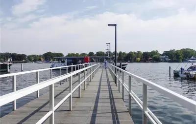 Blick auf einen Fluss in der Nähe der Ferienwohnung