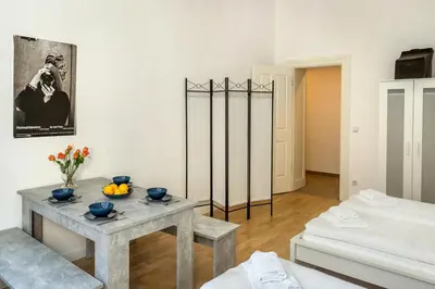 Ein Bett oder Betten in einem Zimmer der Unterkunft Newton-Appartement mit 3 Schlafzimmern