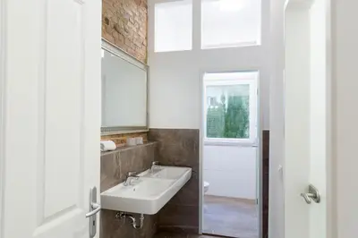 Ein Badezimmer in der Unterkunft Newton-Appartement mit 3 Schlafzimmern
