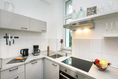 Küche/Küchenzeile in der Unterkunft Newton-Appartement mit 3 Schlafzimmern