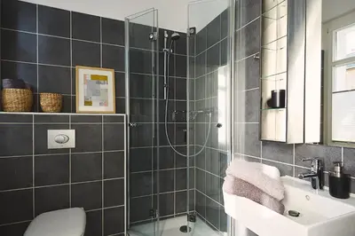 Ein Badezimmer in der Unterkunft Altstadtloft Teltow