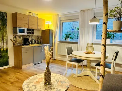 Küche/Küchenzeile in der Unterkunft Extravagantes Apartment