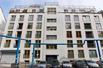 Das Gebäude in dem sich die Ferienwohnung befindet