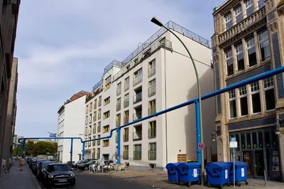 Das Gebäude in dem sich die Ferienwohnung befindet