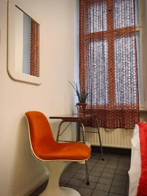 Ein Sitzbereich in der Unterkunft Boutique Hostel LEKKERURLAUB