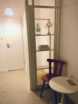 Ein Sitzbereich in der Unterkunft Boutique Hostel LEKKERURLAUB