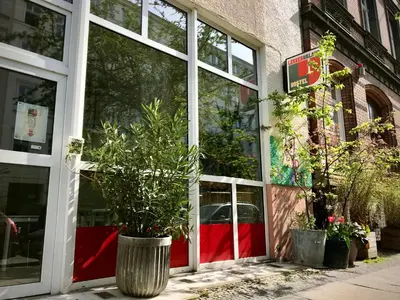Das Gebäude in dem sich das Hostel befindet